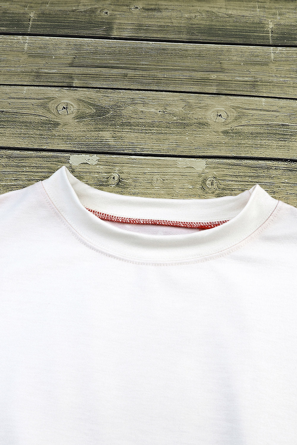 Red Tie-Dye Leopard Long Sleeve Top