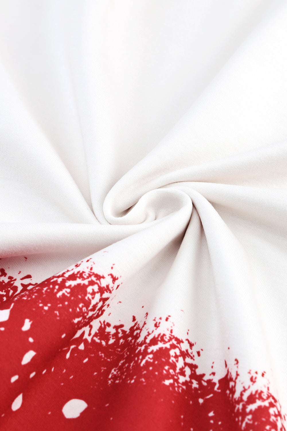 Red Tie-Dye Leopard Long Sleeve Top