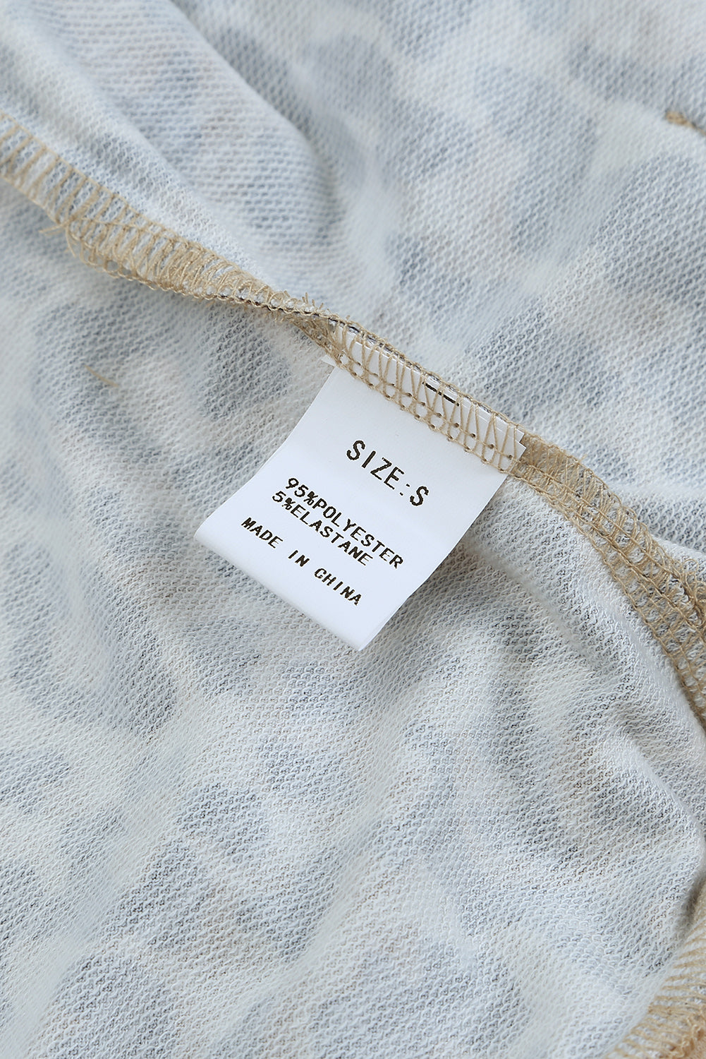 Leopard Kangaroo Pocket Raglan Sleeves Sweatshirt