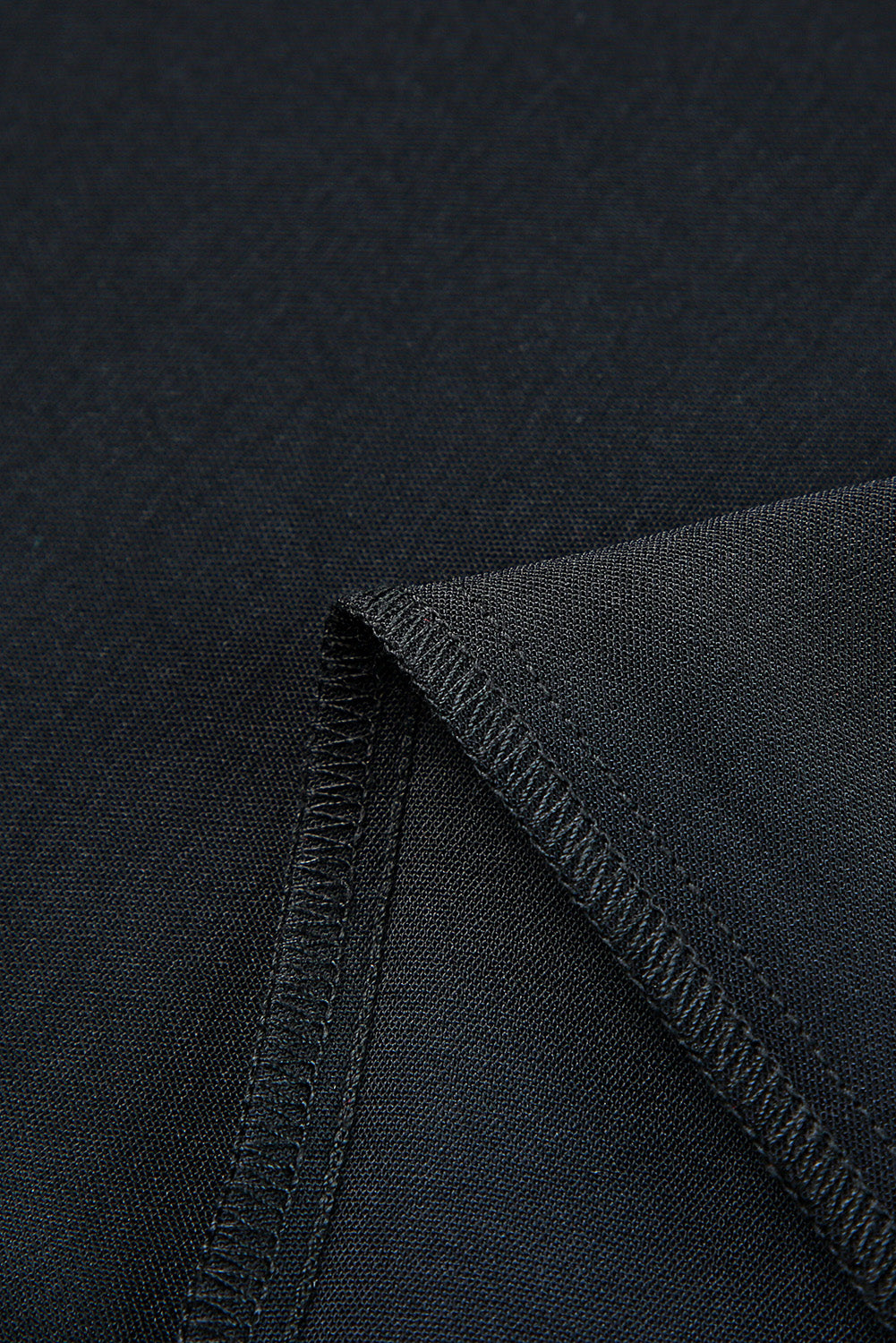 Black Deep V Neck High Waist Wide Leg Jumpsuit