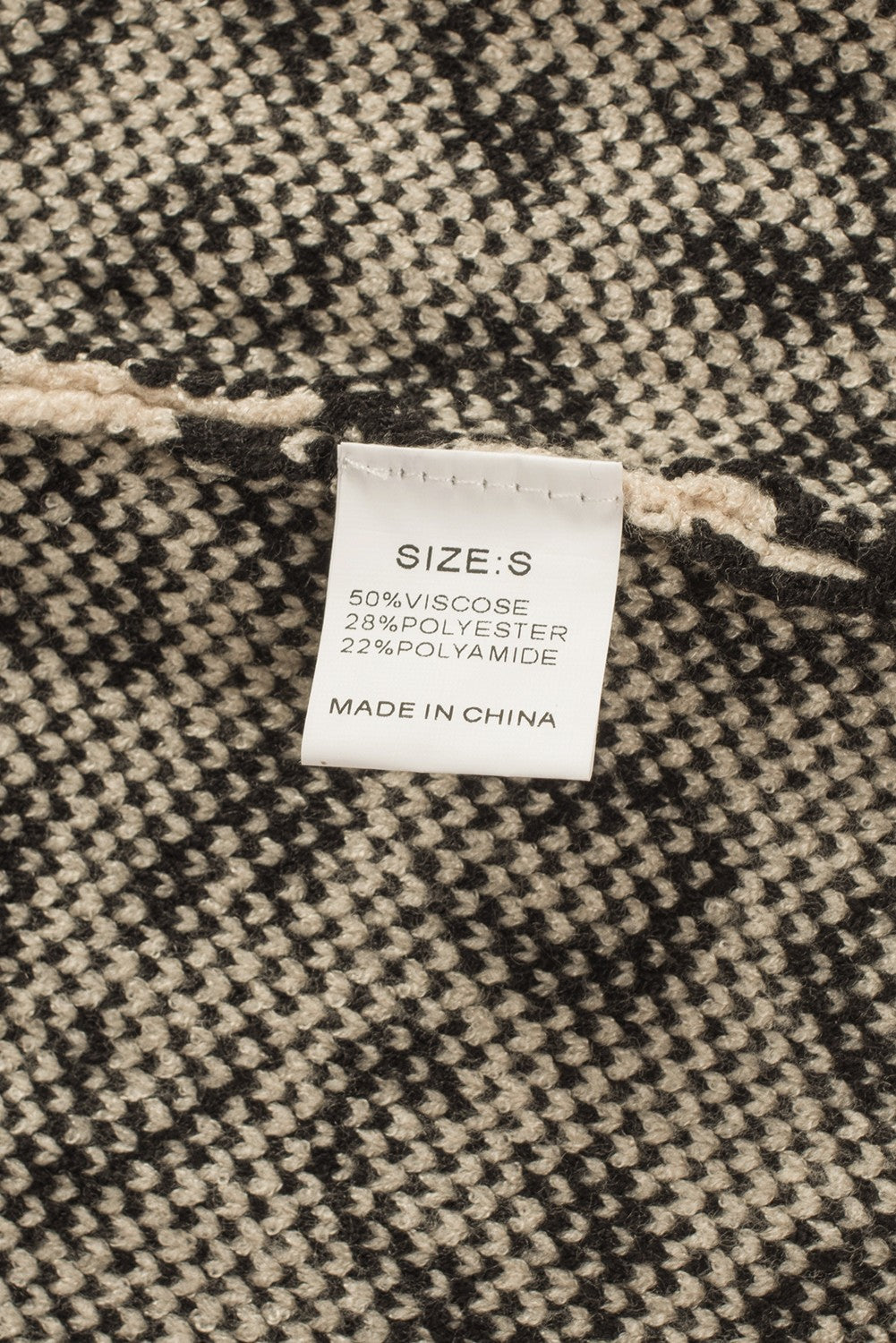 Leopard Knit Open Front Long Cardigan