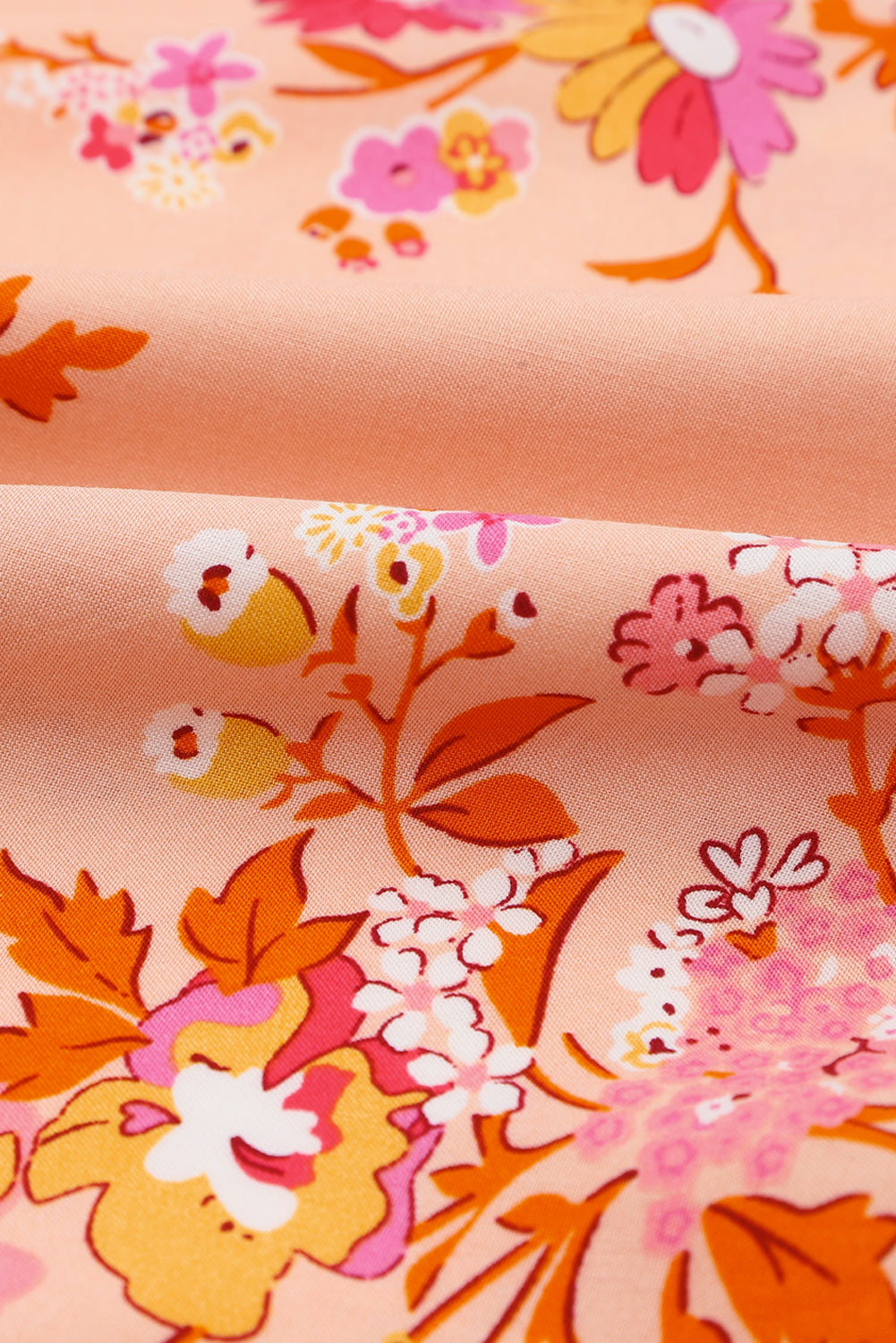 Floral Tassel Drawstring Kimono Dress