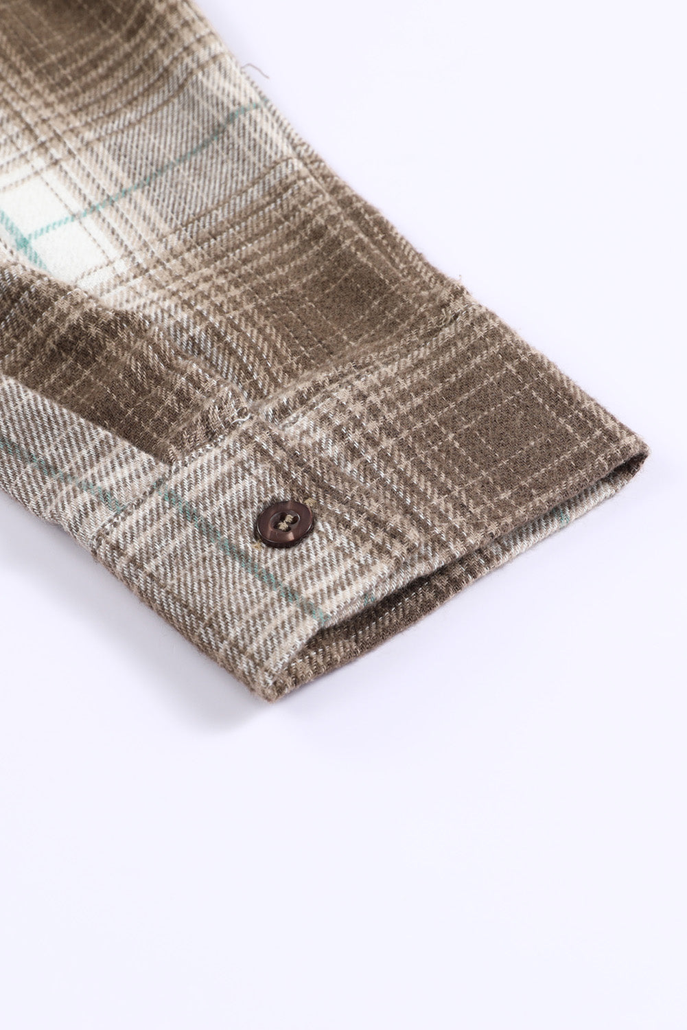 Brown Fantasy Plaid Button Up Shirt