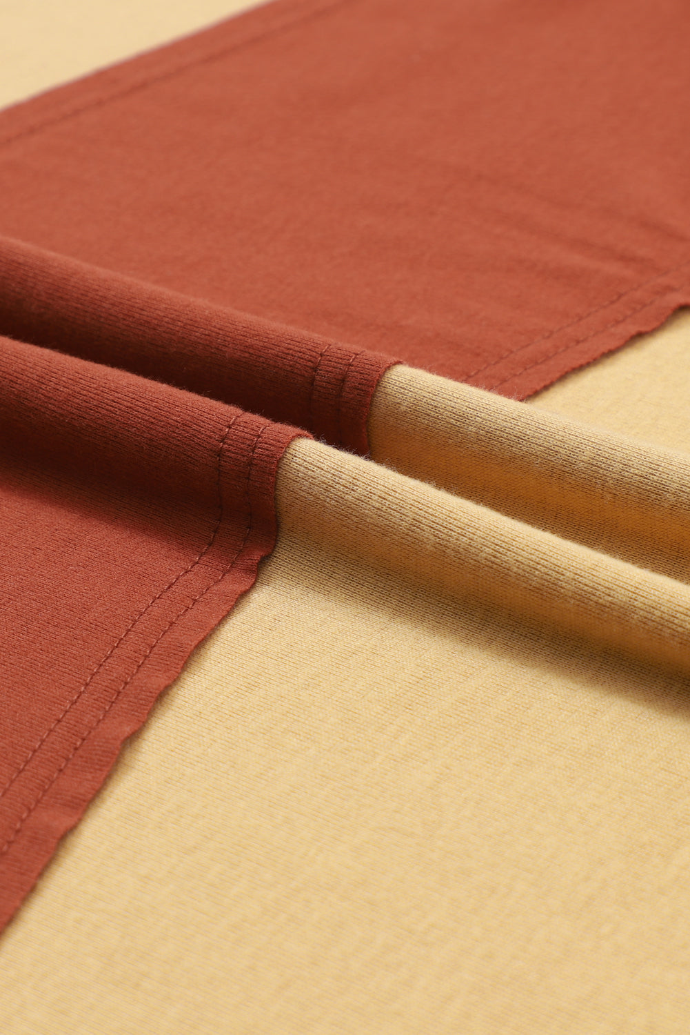 Flaxen Colorblock Striped Bishop Sleeve Top