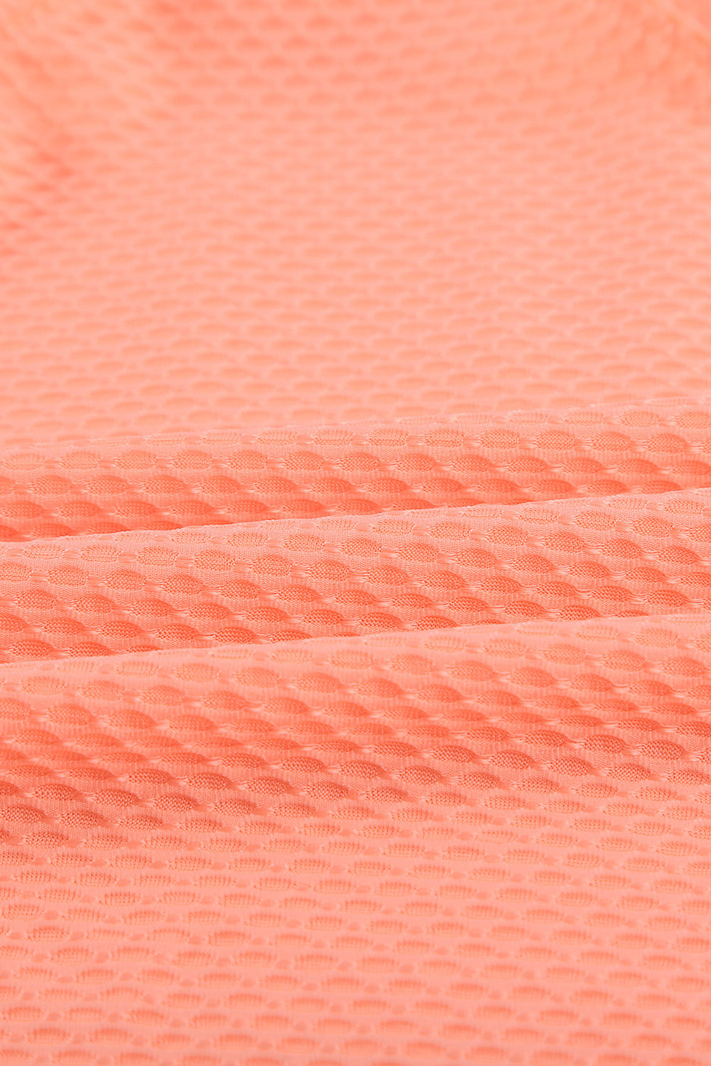 Orange Printed Splicing Racerback Tankini