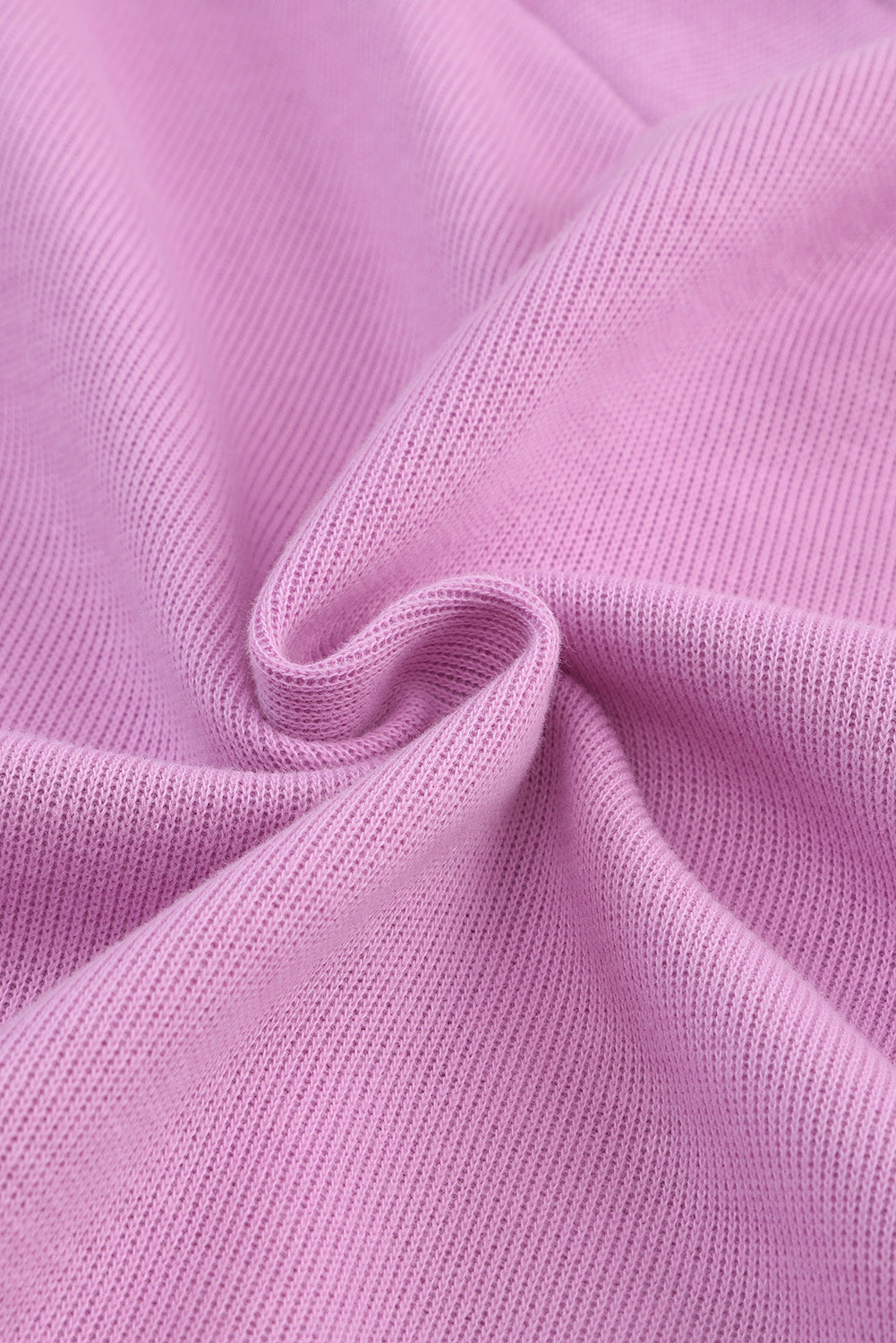 Purple Knitted V Neck Buttoned Cuffs Sweater