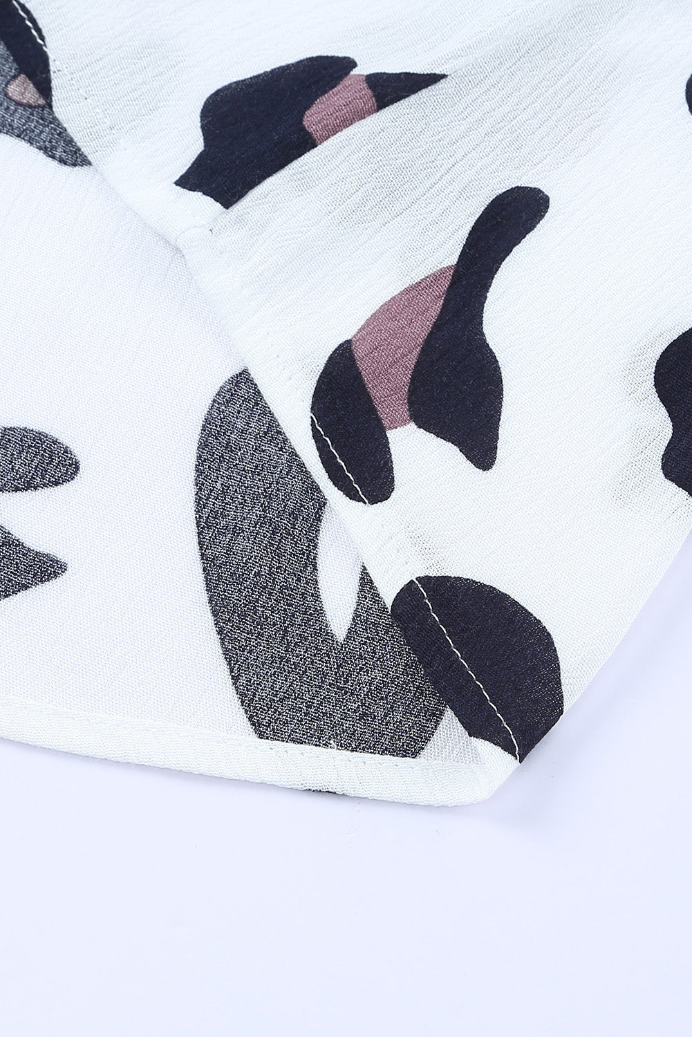 Leopard Off Shoulder Long Sleeve Blouse