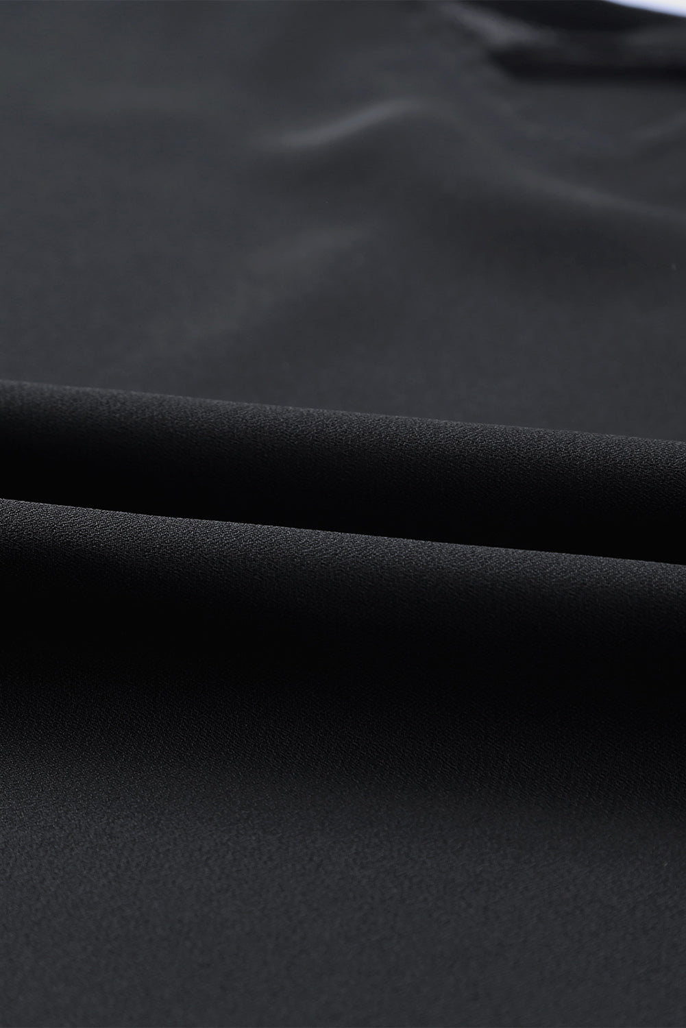 Black Flared Cuff Bishop Sleeve Blouse