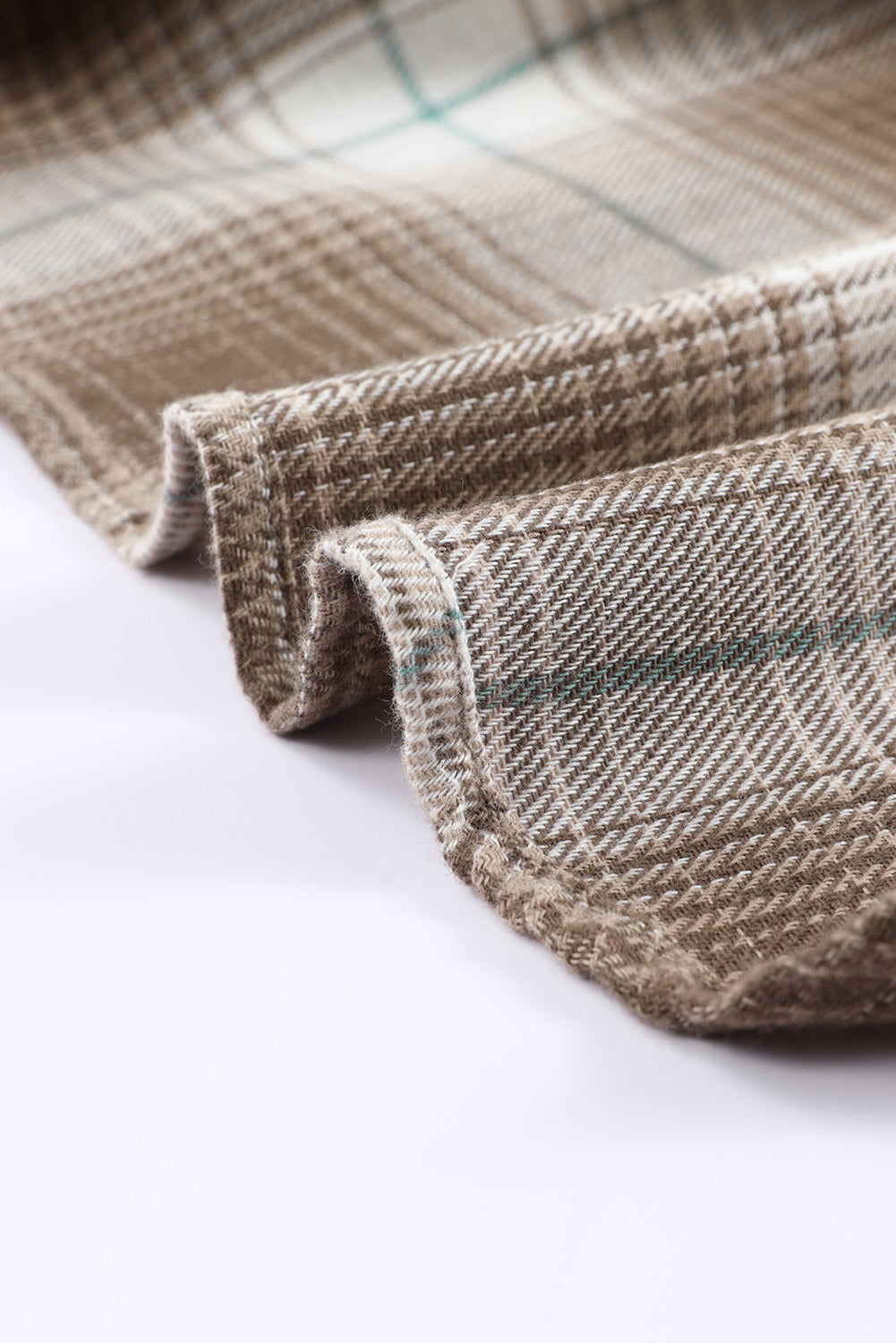 Brown Fantasy Plaid Button Up Shirt