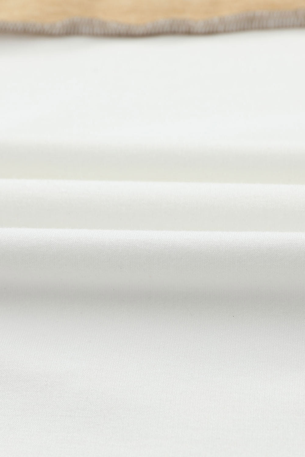 Khaki Exposed Seam Color Block Patchwork Top