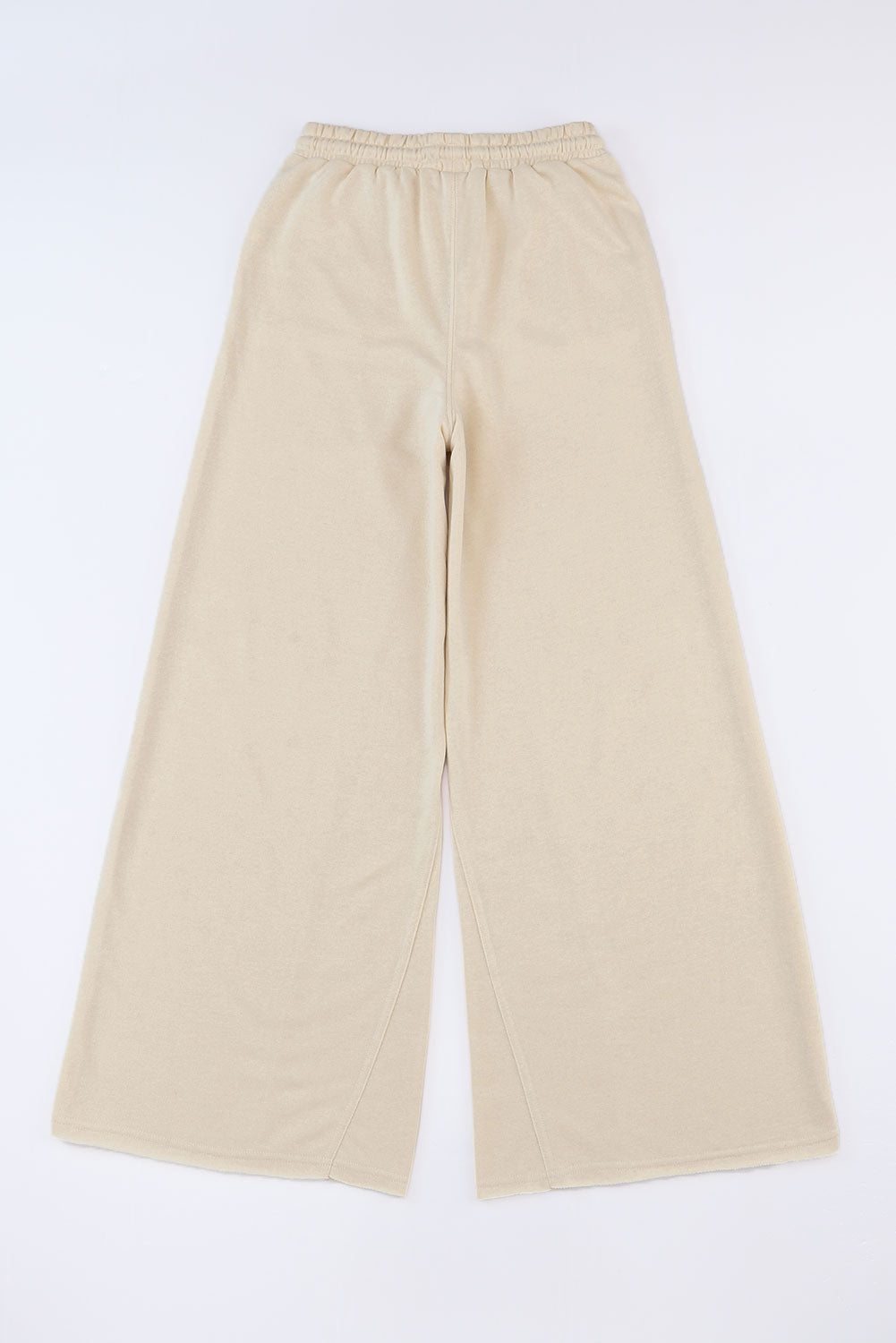 Apricot Mineral Washed Drawstring Retro Wide Leg Pants