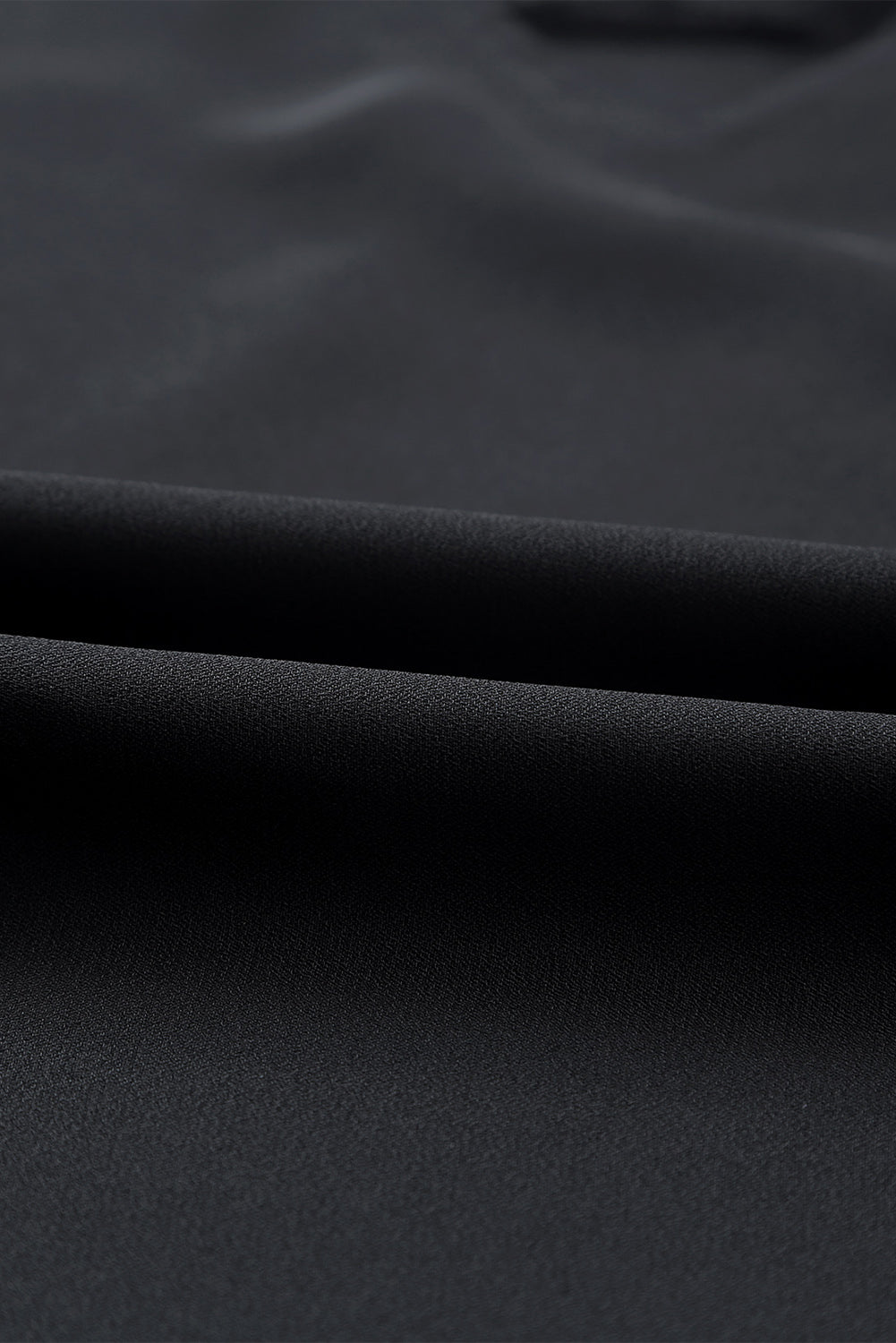Black Flared Cuff Bishop Sleeve Blouse